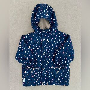 ana & Jul Waterproof Fleece-Lined Rain Jacket, 3T